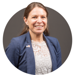 Sue Hart in business attire